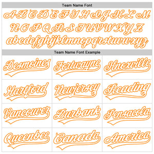 Custom White Bay Orange-Black 3D Kidney Cancer Ribbon Authentic Baseball Jersey