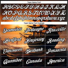 Load image into Gallery viewer, Custom Brown White-Black 3D Pattern Design Sailing Ship Columbus Day Performance T-Shirt
