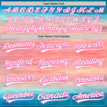 Load image into Gallery viewer, Custom Sky Blue White-Pink 3D Pattern Design Mother&#39;s Day Love Authentic Baseball Jersey
