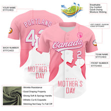 Load image into Gallery viewer, Custom Light Pink White-Pink 3D Pattern Design Mother&#39;s Day Family Love Authentic Baseball Jersey
