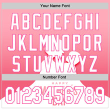 Load image into Gallery viewer, Custom Light Pink White-Pink 3D Pattern Design Mother&#39;s Day Family Love Authentic Baseball Jersey
