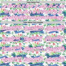 Load image into Gallery viewer, Custom White Pink 3D Pattern Design Mother&#39;s Day Flower Authentic Baseball Jersey
