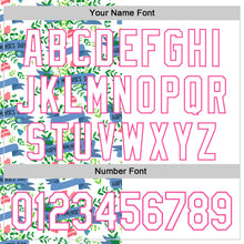 Load image into Gallery viewer, Custom White Pink 3D Pattern Design Mother&#39;s Day Flower Authentic Baseball Jersey

