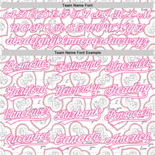 Load image into Gallery viewer, Custom White Pink 3D Pattern Design Mother&#39;s Day Love Authentic Baseball Jersey
