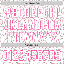Load image into Gallery viewer, Custom White Pink 3D Pattern Design Mother&#39;s Day Love Authentic Baseball Jersey
