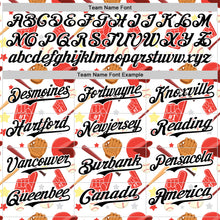 Load image into Gallery viewer, Custom White Black Comic Doodle Ballgame 3D Pattern Design Authentic Baseball Jersey
