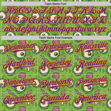 Load image into Gallery viewer, Custom Green Bay Orange-Purple 3D Pattern Design Funny Cartoon Monster Authentic Baseball Jersey
