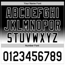 Load image into Gallery viewer, Custom Black White 3D Pattern Design Father&#39;s Day Fade Authentic Baseball Jersey
