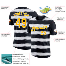 Load image into Gallery viewer, Custom Black Gold-White 3D Esports Performance T-Shirt
