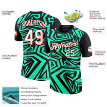 Load image into Gallery viewer, Custom Black Pea Green-Red 3D Esports Performance T-Shirt
