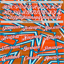 Load image into Gallery viewer, Custom Orange US Navy Blue Lakes Blue-Red 3D Esports Performance T-Shirt
