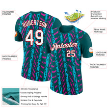 Load image into Gallery viewer, Custom Midnight Green Lakes Blue Deep Pink-Red 3D Esports Performance T-Shirt
