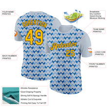 Load image into Gallery viewer, Custom Silver Gold Blue-Black 3D Esports Performance T-Shirt
