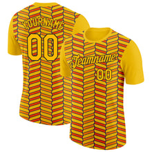 Load image into Gallery viewer, Custom Gold Orange US Navy Blue-Black 3D Esports Performance T-Shirt

