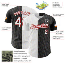 Load image into Gallery viewer, Custom Black White-Red 3D Pattern Design Constellation Space Galaxy Star Authentic Baseball Jersey
