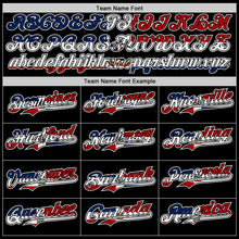 Load image into Gallery viewer, Custom Black Red White-Dominican Republic Flag 3D Dominican Republic Authentic Baseball Jersey
