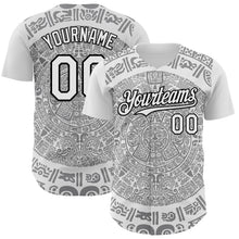 Load image into Gallery viewer, Custom White Gray-Black 3D Mexico Authentic Baseball Jersey

