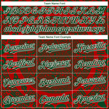 Load image into Gallery viewer, Custom Red Green-White 3D Mexico Authentic Baseball Jersey

