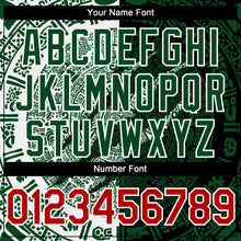 Load image into Gallery viewer, Custom Black Red Green-White 3D Mexico Scratch Authentic Baseball Jersey
