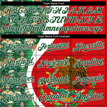 Load image into Gallery viewer, Custom Red Green-White 3D Mexico Authentic Baseball Jersey
