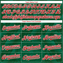 Load image into Gallery viewer, Custom Kelly Green Red-White 3D Mexico Authentic Baseball Jersey
