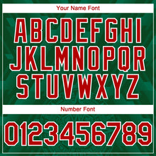 Load image into Gallery viewer, Custom Kelly Green Red-White 3D Mexico Authentic Baseball Jersey
