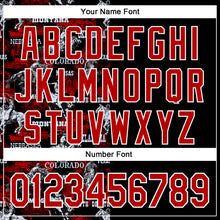 Load image into Gallery viewer, Custom Black Red-White 3D Pattern Design Patriotic American Spirit Rodeo Cowboy Authentic Baseball Jersey
