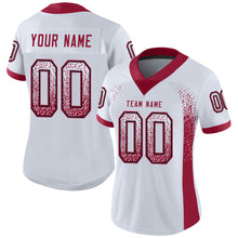 Load image into Gallery viewer, Custom White Cardinal-Black Drift Fashion Football Jersey

