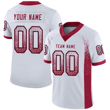 Load image into Gallery viewer, Custom White Cardinal-Black Drift Fashion Football Jersey
