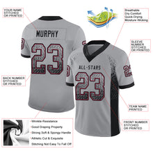 Load image into Gallery viewer, Custom Light Gray Black-Cardinal Drift Fashion Football Jersey
