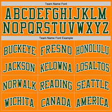 Load image into Gallery viewer, Custom Bay Orange Green-White Authentic Basketball Jersey
