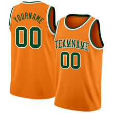 Load image into Gallery viewer, Custom Bay Orange Green-White Authentic Basketball Jersey
