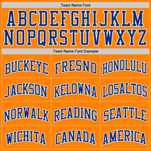 Load image into Gallery viewer, Custom Bay Orange Royal-White Authentic Basketball Jersey
