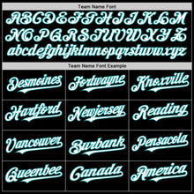 Load image into Gallery viewer, Custom Black White Pinstripe Teal Authentic Sleeveless Baseball Jersey
