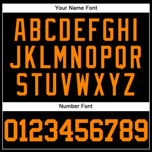 Load image into Gallery viewer, Custom Black Bay Orange Mesh Authentic Throwback Baseball Jersey
