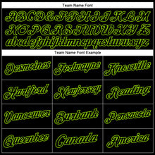Load image into Gallery viewer, Custom Stitched Black Neon Green Sports Pullover Sweatshirt Hoodie
