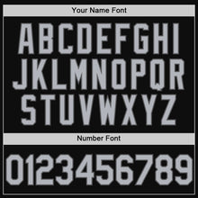 Load image into Gallery viewer, Custom Black Gray-Steel Gray Authentic Throwback Baseball Jersey
