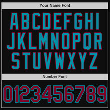 Load image into Gallery viewer, Custom Black Maroon-Yellow Authentic Throwback Baseball Jersey
