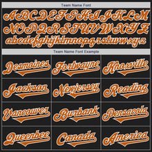 Load image into Gallery viewer, Custom Black Teal-Texas Orange Authentic Baseball Jersey
