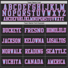 Load image into Gallery viewer, Custom Black Light Blue-Pink Mesh Authentic Football Jersey
