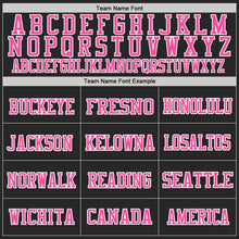 Load image into Gallery viewer, Custom Black Light Blue-Pink Mesh Authentic Football Jersey
