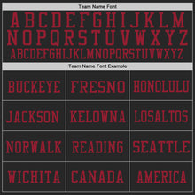 Load image into Gallery viewer, Custom Black Cardinal-Gray Mesh Authentic Football Jersey
