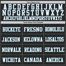 Load image into Gallery viewer, Custom Black Shadow Blue-White Mesh Authentic Football Jersey
