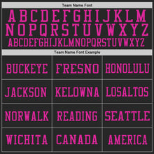 Load image into Gallery viewer, Custom Black Deep Pink Mesh Authentic Football Jersey
