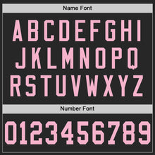 Load image into Gallery viewer, Custom Black Light Pink Mesh Authentic Football Jersey
