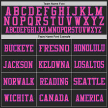 Load image into Gallery viewer, Custom Black Purple-Pink Mesh Authentic Football Jersey
