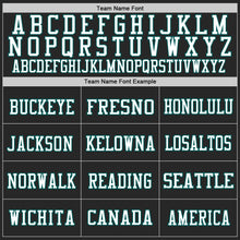 Load image into Gallery viewer, Custom Black Midnight Green-White Mesh Authentic Football Jersey
