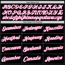 Load image into Gallery viewer, Custom Black White-Pink Authentic Throwback Basketball Jersey
