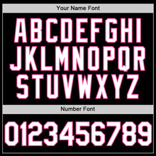 Load image into Gallery viewer, Custom Black White-Pink Authentic Throwback Basketball Jersey
