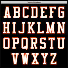 Load image into Gallery viewer, Custom Black White-Orange Authentic Baseball Jersey
